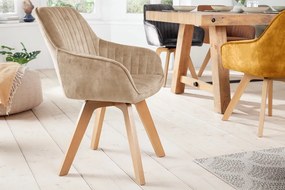 Design forgószék Gaura pezsgő bársony