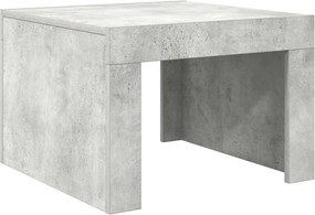 vidaXL betonszürke szerelt fa dohányzóasztal 50 x 50 x 35 cm
