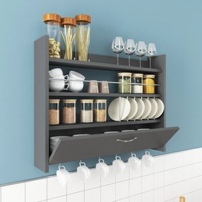 Konyhai polc Knott - Anthracite