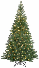Deuba Műkarácsonyfa 150 cm + fénylánc