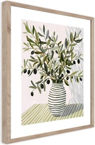 Nyomtatott keretezett kép 40x50 cm Olive Bunch II – Styler