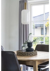 Nerja fonott tálca, tengerifű, fekete-natúr, 38 cm