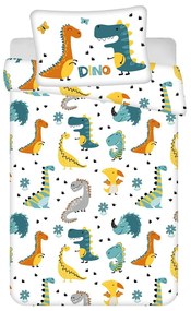 Pamut gyerek ágyneműhuzat babaágyhoz 100x135 cm Dino World – Jerry Fabrics