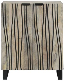 Széf Fehér 60 x 33.5 x 75 cm Tömör mangófa