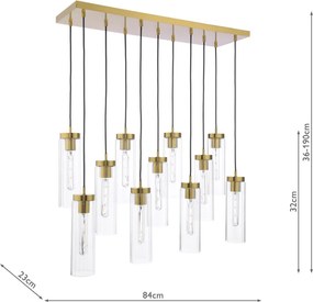 Dar Lighting modern függeszték jodelle barna darjod4863