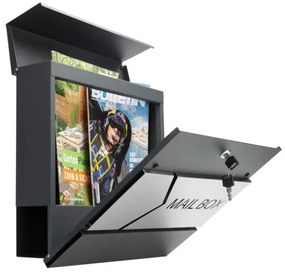 monzana® Postaláda 37x11x36,5 cm - antracit