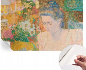 Dekoratív öntapadós fotótapéta irodába Virágos portré 416x254 cm