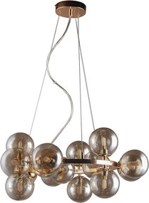 Italux glamour modern függeszték marbelio füstös konyak arany itxpnd-6161-15 go+co