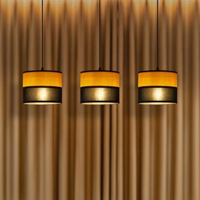 ALBA kábeles függeszték 3xE27/15W/230V fekete/barna