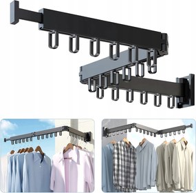 Összecsukható Fali Ruhaakasztó Akasztókkal Ruhaszárító
