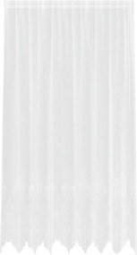 vidaXL Csipkés Függöny függönyökkel Fehér 220 x 200 cm Poliészter