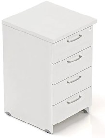 Visio konténer 50 x 47 cm - 4 fiókos, fehér