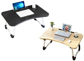 Összecsukható laptoptartó asztal, ágyhoz vagy kanapéra, 60 x 40 cm