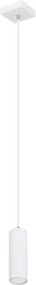 Globo 57911HW Függesztett lámpa fém fehér, fém fehér, kábel PVC fehér, HxSzxM: 90x90x1200mm, fényforrás nélkül szállítva 1x GU10 35W 230V