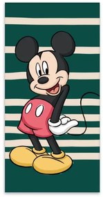 Disney Mickey Green fürdőlepedő, strand törölköző 60x120cm