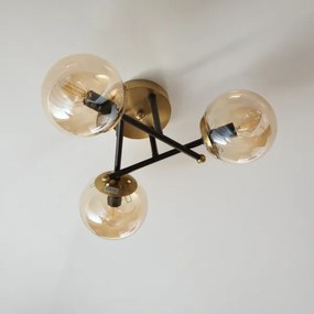 Brilagi - Felületre szerelt MALIVA csillár 3xE14/15W/230V, aranyszínű