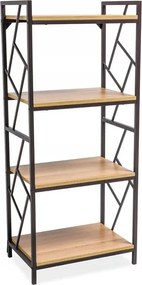 Könyvespolc oszlop szekrény Tablo R4 tölgy Sig