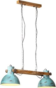 vidaXL kopott kék függőlámpa 25 W 85x28x109 cm E27