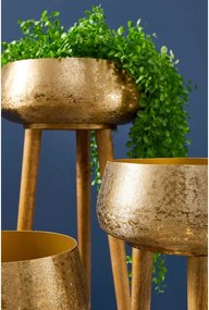 Fém kézzel készített kaspó szett 3 db-os ø 37,5 cm Varanasi – Bizzotto