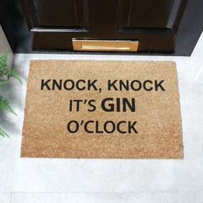 Kókuszrost lábtörlő 40x60 cm Gin O'Clock – Artsy Doormats