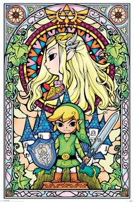 Plakát Legend Of Zelda - Stained Glass