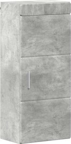 vidaXL Fürdőszobai faliszekrény TULUM Beton Szürke 37 x 24,5 x 86 cm