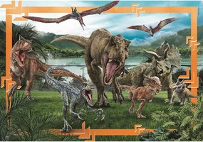 Jurassic World Predator-Prey 104 db-os maxi puzzle Clementoni