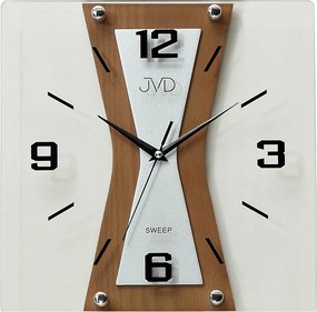 Csendes Üveg Fa Falióra NS17010.41