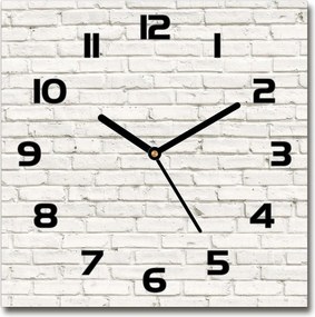 Csendes üveg falióra Tégla falióra 30x30