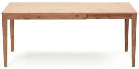 Bővíthető étkezőasztal hosszabbító asztallappal tölgyfa dekorral 80x120 cm Yain – Kave Home