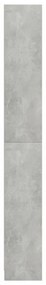 5-szintes betonszürke szerelt fa könyvszekrény 80 x 24 x 175 cm