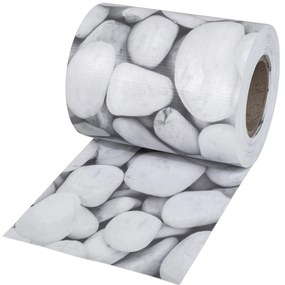 TecTake GmbH 401872 pvc kerítés árnyékoló szalag rögzítőkapcsokkal - 35 m, márványkavics