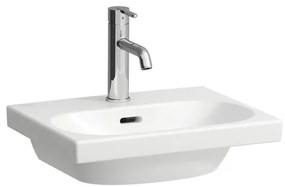 Mosdótál Laufen Lua 45x38 cm fehér fényes felülettel akkumulátor lyuk középen H8150810001041