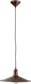 BRILAGI - Kábeles függeszték FORGE 1xE27/60W/230V, átm. 36 cm, patina/réz