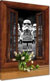 Vászonkép 50x70 Rohamosztagos figura