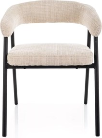 Étkezőszék KATANA fekete lábakkal, bézs