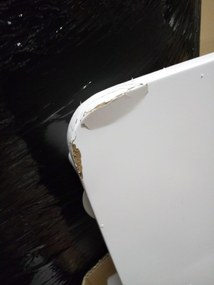 AKCIÓ Fehér étkezőasztal BERGEN 120x80 cm II. osztály