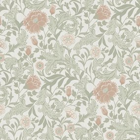 Tapéta A Szobába Zöld Virágos Vinil Papír Tapéta
