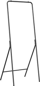vidaXL Ruhafogó Fekete 60 x 53 x 155 cm Acél
