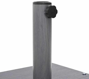 Kültéri Napernyő Tartók Sötét fa 45 x 45 x 32 cm Acél, Beton