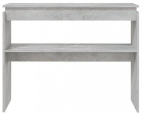 betonszürke szerelt fa tálalóasztal 102 x 30 x 80 cm