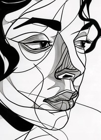 Poszter 39,5x55cm Női portré