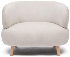 Bézs zsenília fotel Luisa – Kave Home