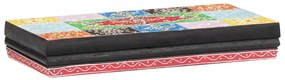 3 darabos fali polc szett 100x20x6 cm tömör mangófából