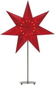 Piros karácsonyi fénydekoráció Saturnus – Markslöjd