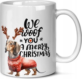 Karácsonyi Bögre Tacskó Kutyus Kutya Rajongó Miniatűr Kutya