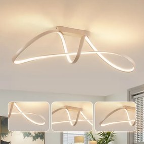 Brilagi-LED Fényerőszabályozható felületre szerelhető csillár TWISTER LED/60W/230V 3000-6000K bézs+távirányító