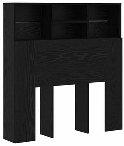 Fejhajtó szekrény polcokkal fejtámlával Musta tammi Műanyag Fa