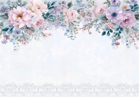 Fotótapéta Virágok Lógó Beton Hálószoba Nappali Tapéta Flizelina 150x105