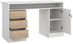 Felix V íróasztal, fehér / jackson hikorifa